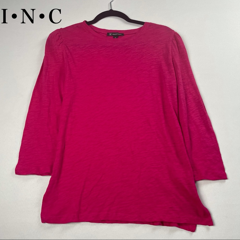 International Concepts hot pink shirt